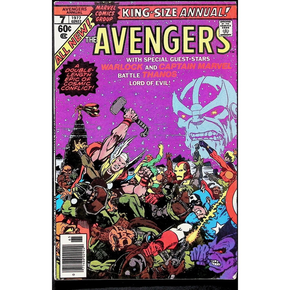 Marvel Comics Avengers Annual # 7 Thanos Death of Warlock Gamora Pip VG